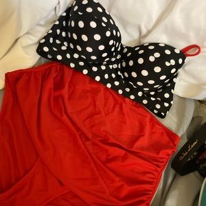 High waist  2 piece bikini